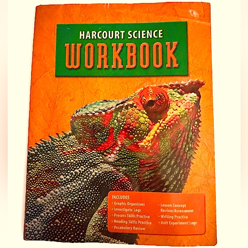 📙HARCOURT SCIENCE📙 TEACHING EDUCATION 5 GRADE SCIENCE WORKBOOK👩‍🏫
